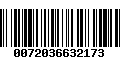 Código de Barras 0072036632173