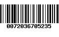 Código de Barras 0072036705235