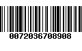 Código de Barras 0072036708908