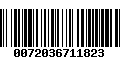 Código de Barras 0072036711823