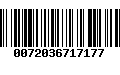 Código de Barras 0072036717177