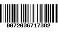 Código de Barras 0072036717382