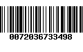 Código de Barras 0072036733498
