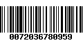 Código de Barras 0072036780959