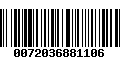 Código de Barras 0072036881106