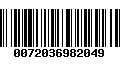 Código de Barras 0072036982049