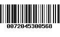 Código de Barras 0072045300568