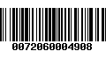 Código de Barras 0072060004908