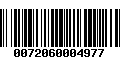 Código de Barras 0072060004977