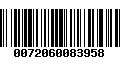 Código de Barras 0072060083958