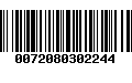 Código de Barras 0072080302244