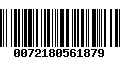 Código de Barras 0072180561879