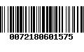 Código de Barras 0072180601575