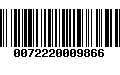 Código de Barras 0072220009866