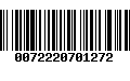 Código de Barras 0072220701272