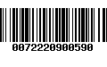 Código de Barras 0072220900590