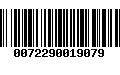 Código de Barras 0072290019079