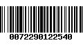 Código de Barras 0072290122540