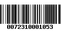 Código de Barras 0072310001053