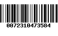 Código de Barras 0072310473584