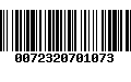 Código de Barras 0072320701073