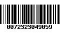 Código de Barras 0072323049059