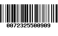 Código de Barras 0072325500909