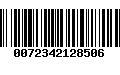 Código de Barras 0072342128506