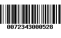 Código de Barras 0072343000528