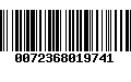 Código de Barras 0072368019741