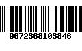 Código de Barras 0072368103846