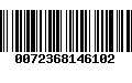 Código de Barras 0072368146102