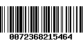 Código de Barras 0072368215464
