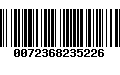 Código de Barras 0072368235226
