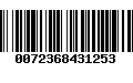 Código de Barras 0072368431253