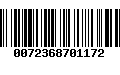 Código de Barras 0072368701172