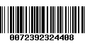 Código de Barras 0072392324408