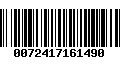 Código de Barras 0072417161490