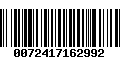 Código de Barras 0072417162992