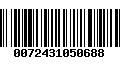 Código de Barras 0072431050688