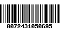 Código de Barras 0072431050695