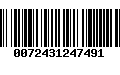 Código de Barras 0072431247491