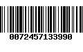 Código de Barras 0072457133990