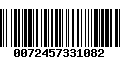 Código de Barras 0072457331082