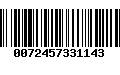 Código de Barras 0072457331143