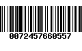 Código de Barras 0072457660557