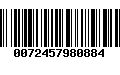 Código de Barras 0072457980884