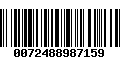 Código de Barras 0072488987159