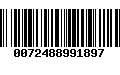 Código de Barras 0072488991897