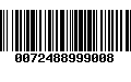 Código de Barras 0072488999008